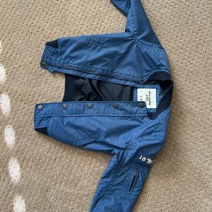 Abercrombie kids blue bomber jacket